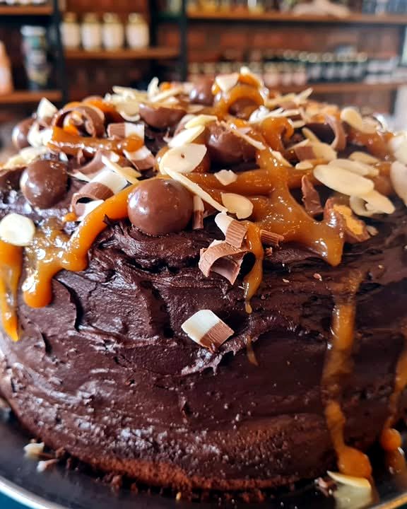 Sjokoladekoek met karamel